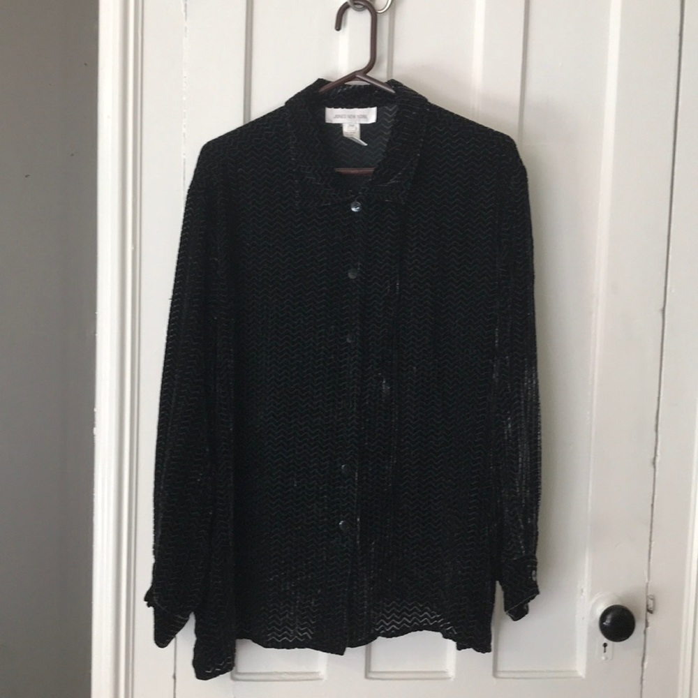 Jones New York Silky Velvet Shirt